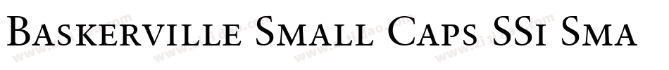 Baskerville Small Caps SSi Small Caps字体转换